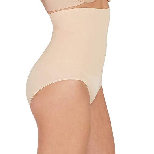 ASSETS by Spanx Women's Remarkable Results High Waist Control Brief - (Light Beige, Medium)