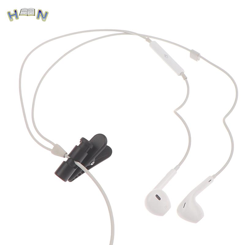 5Pc Cable Cord Clamp Collar Headset Clamp Headphone Cable Clip Earphone Winder