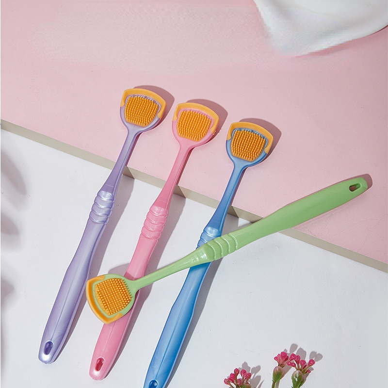 1PC Brush Oral Cleaning Brushes Hygiene Care Toothbrush Dirts Tongue Scraper Tongue