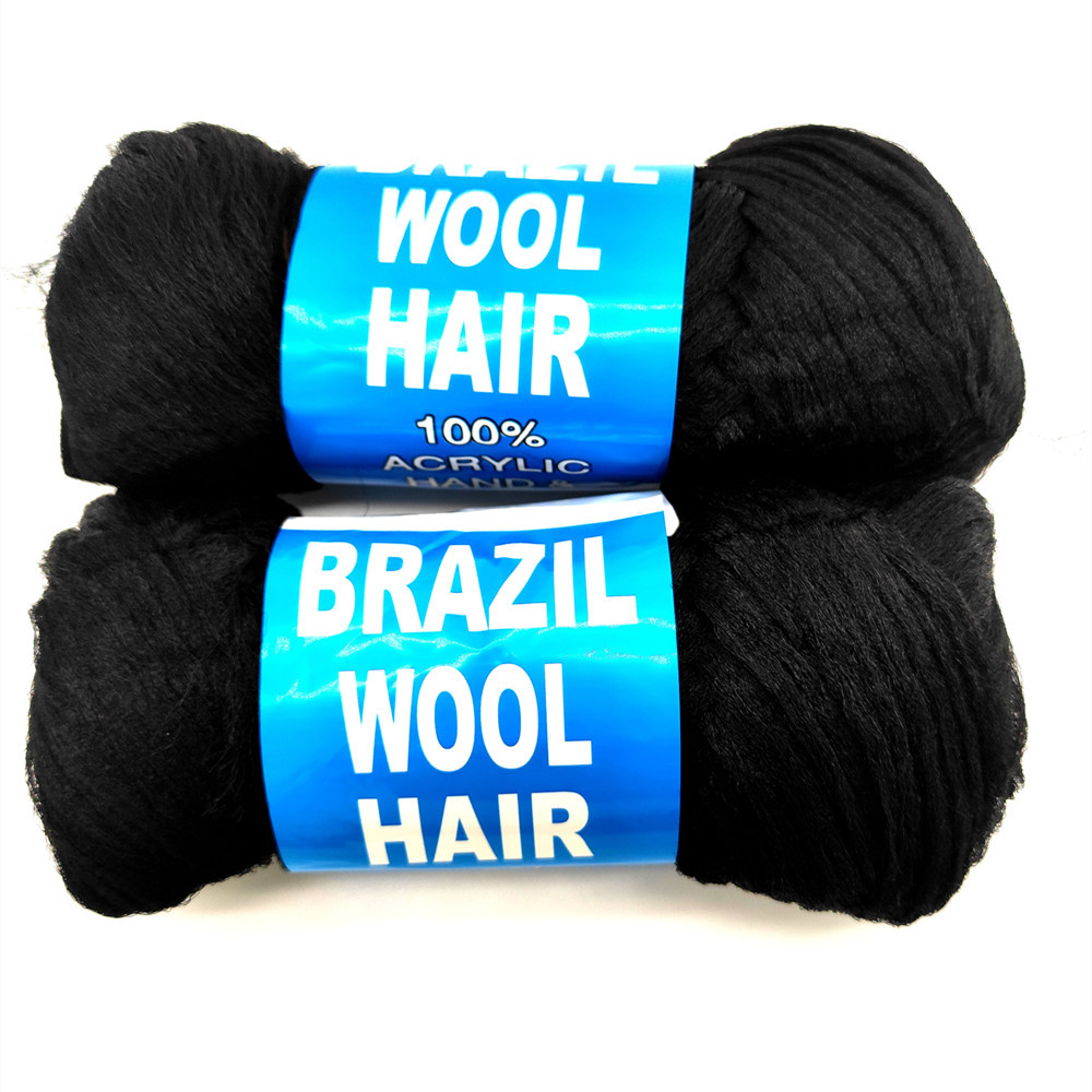 70g/ball 10 ply African Wig Hair Yarn Artificial 100% Polypropylene Hand Knitting Braid Short Hair Curly Hair Dreadlocks