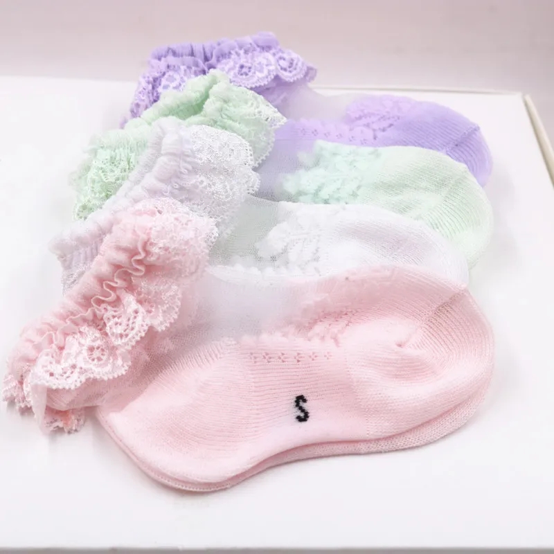 Socks Ruffle Socks for Little Girl Kids Lace Flower Princess Mesh Socks Toddler Socks Newborn Infant Baby Sock