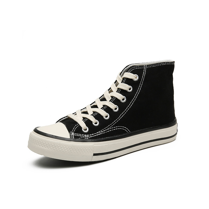 High Bang Retro Canvas Shoes Retro Casual Board Shoes Vulcanized Rubber Shoes Men's and Women's Couple Shoes