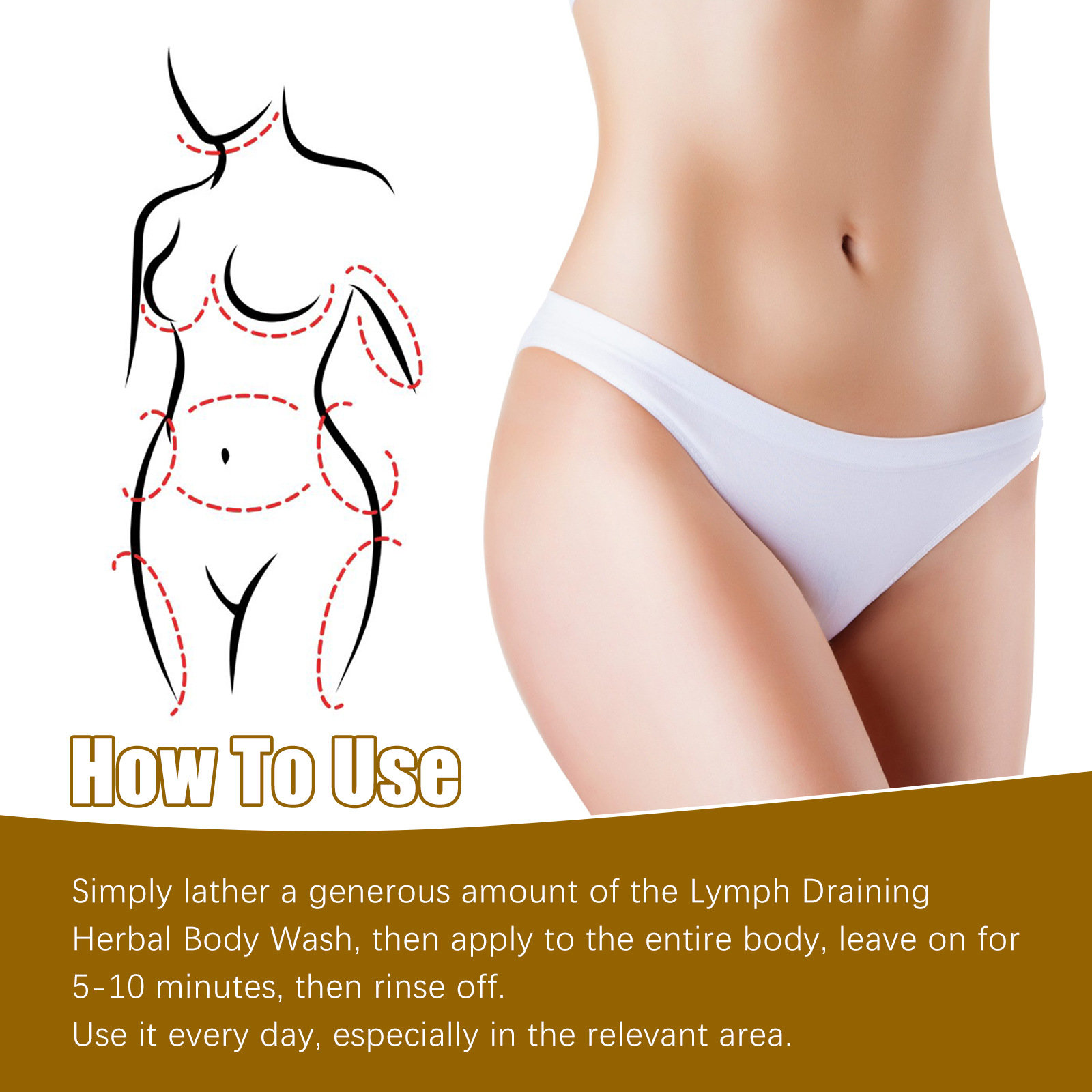 Ginger Body Sculpting Shower Gel Dredges Lymphatic Slimming Firm Waist Lazy Clean Soft Skin Shower Gel