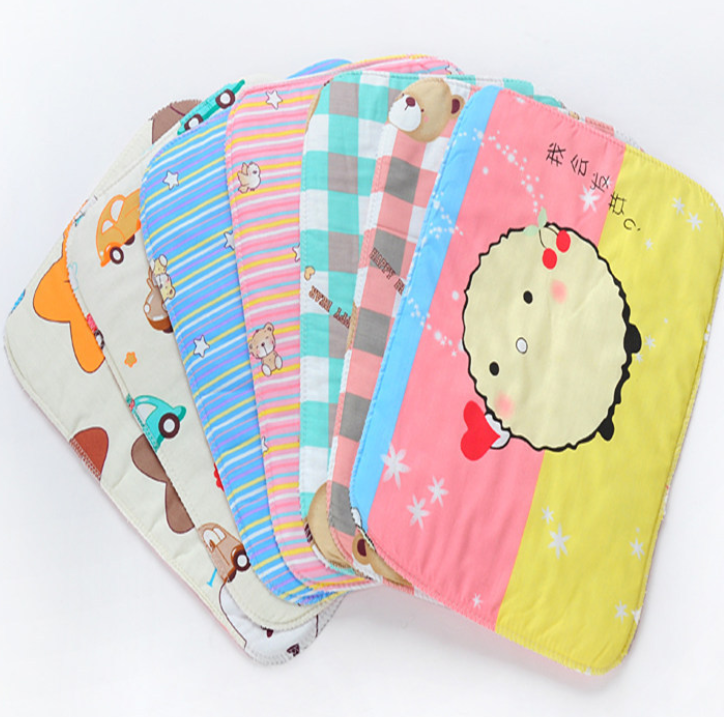 25 * 35 Urine Pad Pure Cotton Washable Soft Small Size Baby Diaper Mattress Waterproof Diaper Suction Leak Proof