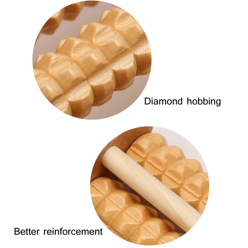 Wooden Foot Massager Roller Reflexology for Stress Fitness Health Care Feet Massager Colorful Massage Roller Pain Relief