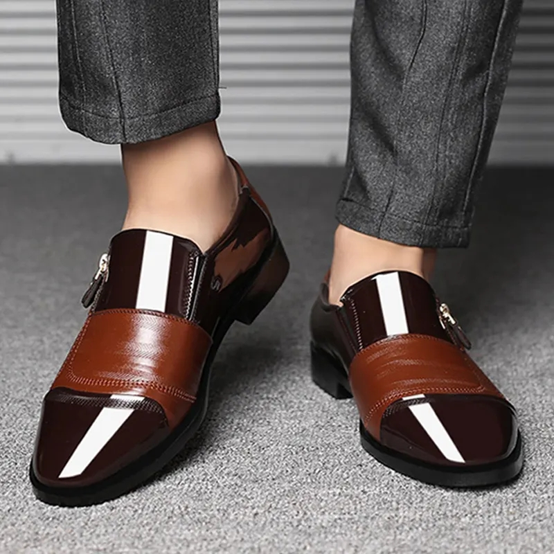 Luxury Business Oxford Leather Shoes Breathable Dress Shoe summer Male Office Wedding Flats Footwear formal shoes for men