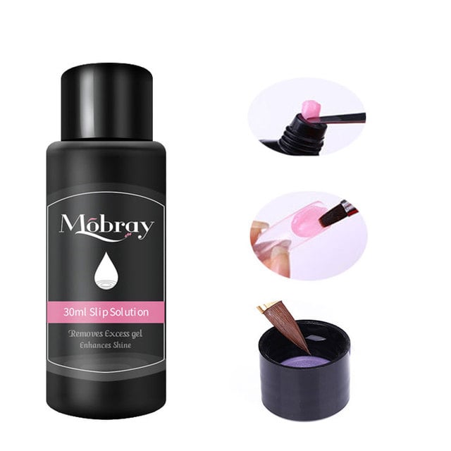 Mobray 30ml Gel Nail Polish Remover Acrylic varnish UV Gel Slip Solution Extension Carving Quick Cleaning Manicure Cleaner