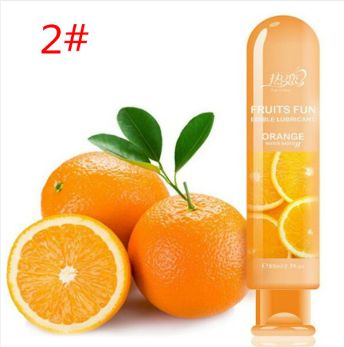 80ml Edible Fruit Flavor Lubricant Water Based Non Toxic Lubricant Sexual Anal Oral Gel Sex Lube For Couple Adult Sex Products