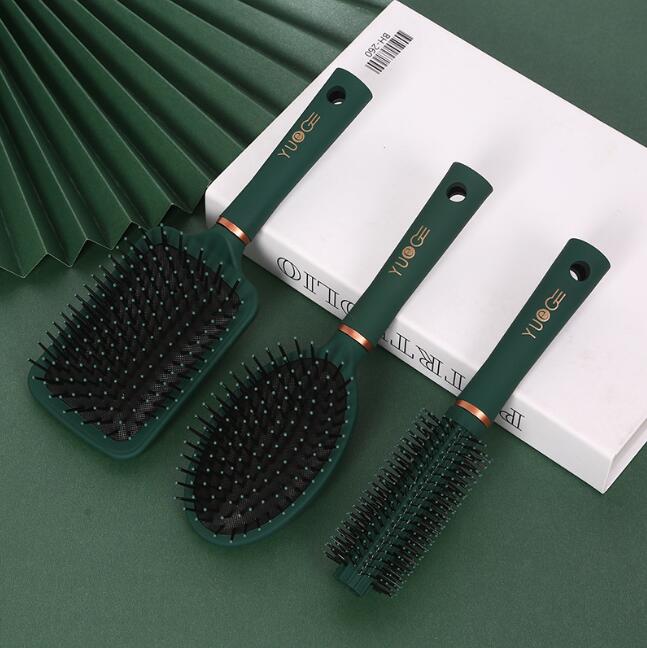 Hairdressing air cushion comb massage comb set anti-static hair along air bag curling comb sparerib comb