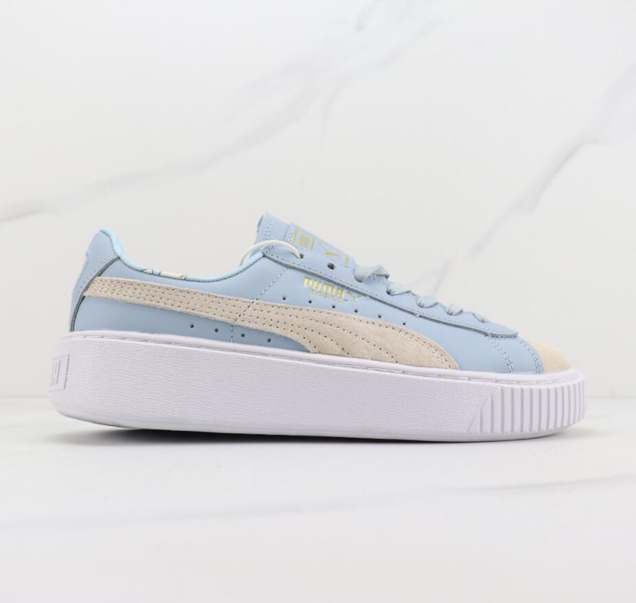Rihanna Gold Pumpsuede Platform Shoes: Lightweight, Non-Slip, Thick Sole, Low Top Design