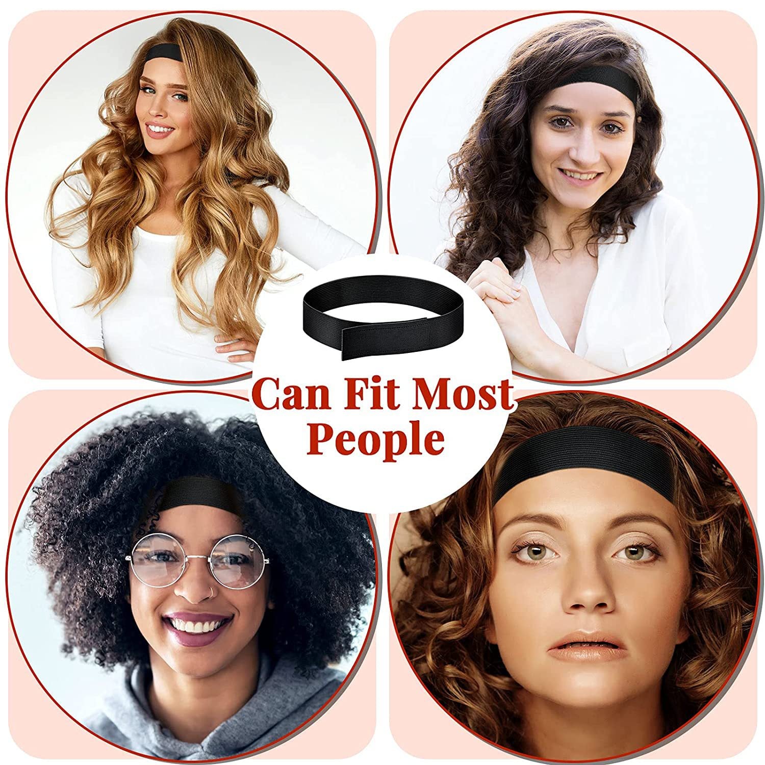 1PC wig elastic band wig elastic band, hairdressing head cover, edge fixing, anti slip band
