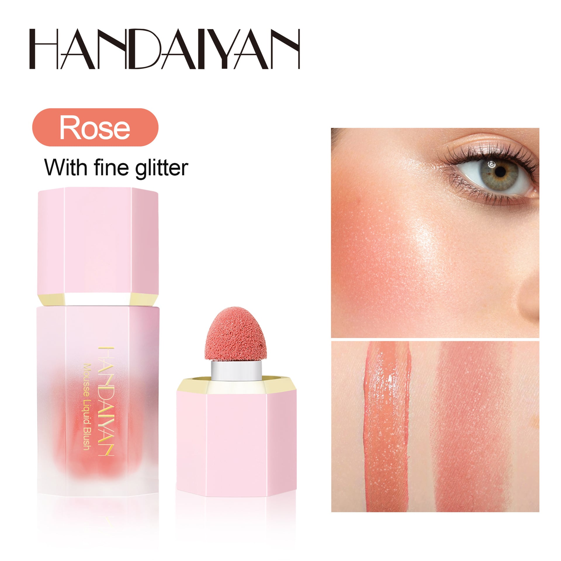 New Liquid Cheek Blush Facial Nourishing Blush Gel Cream Natural Waterproof Multi-purpose Eye Shadow Contouring Makeup Cosmetics