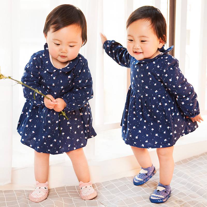 Baby Shoes Socks Children Infant Cartoon Socks Baby Gift Kids Indoor Floor Socks Leather Sole Non-Slip Thick Towel Socks