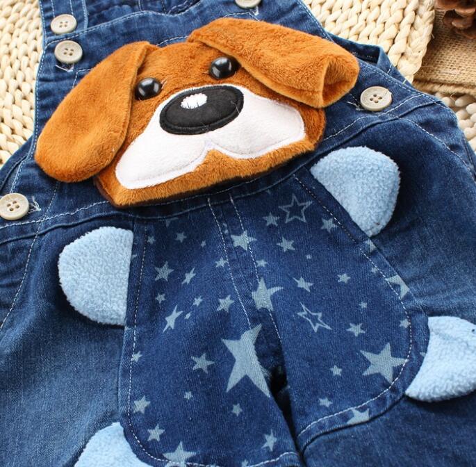 Boys' and girls' pants baby children's suspenders jeans children's clothes baby Summer