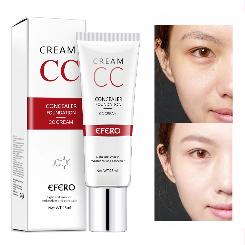 EFERO Fresh and Moist Revitalizing CC Cream Makeup Face Care Base Whitening Compact Foundation Concealer Prevent Bask Skin Care