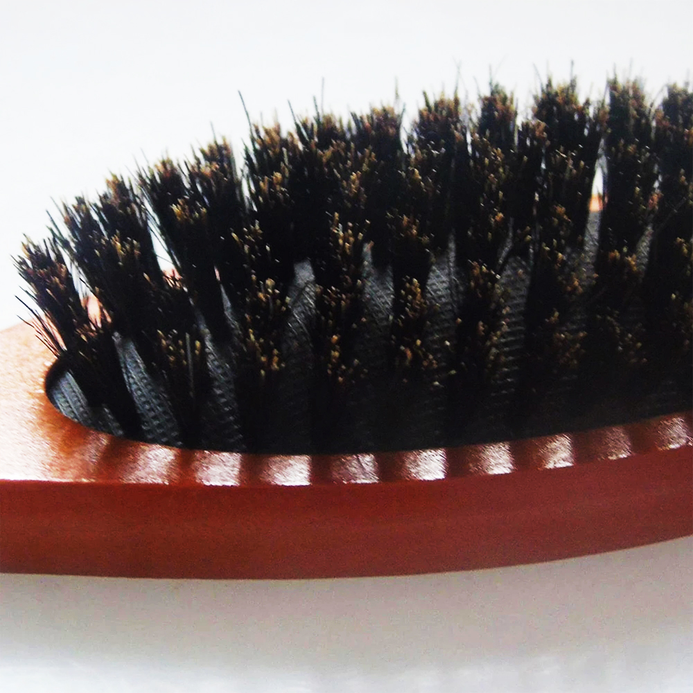 Natural Boar Bristle Hairbrush Massage Comb Anti-static Hair Scalp Brush Beech Wooden Handle Hair Brush Comb Styling Tool &