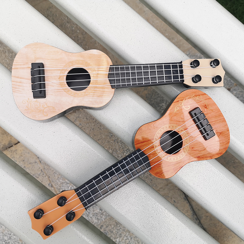 Yukrili toy children's small guitar model music enlightenment instrument guitar toy mini four string guitar