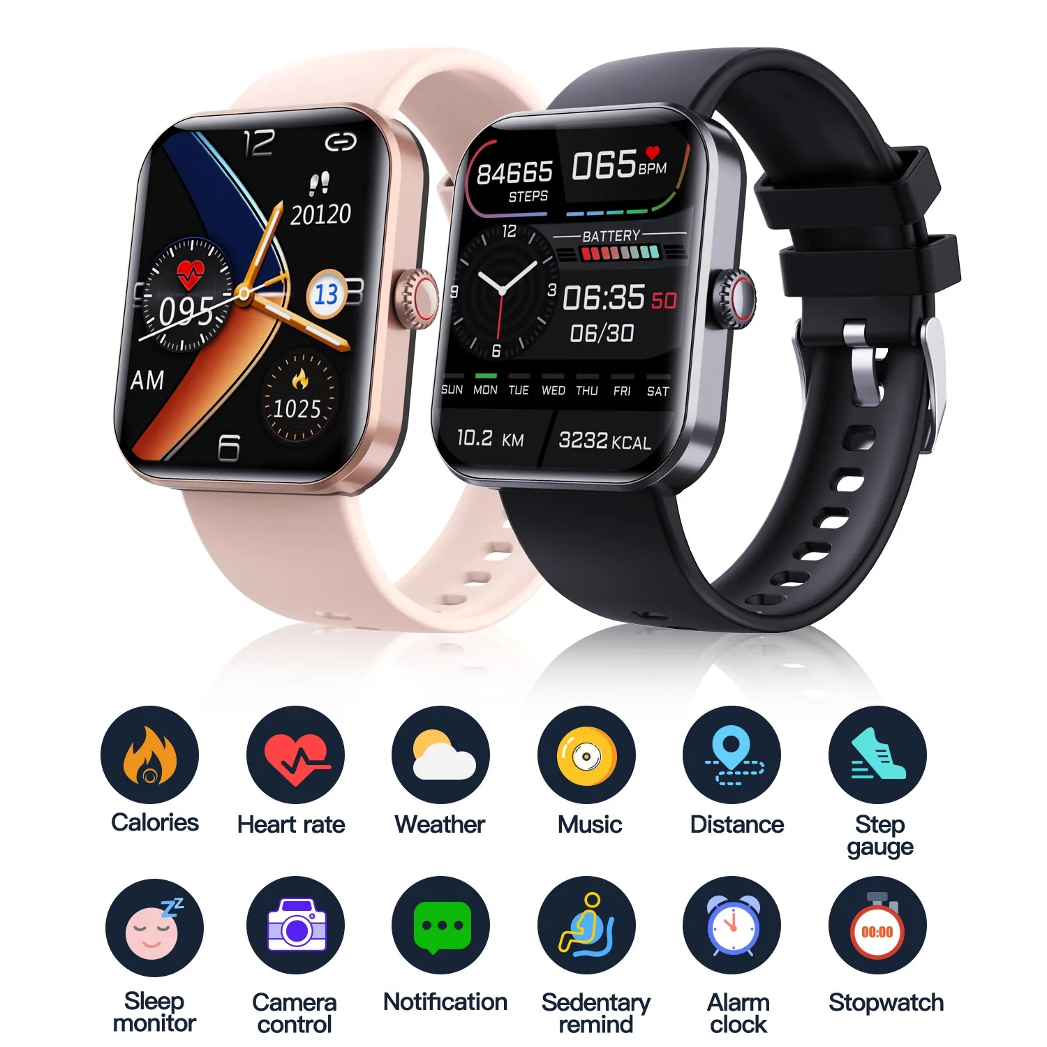 Isfriday 2023 New Smart Watch Blood Glucose Sugar 1.9 Inch 50+ Sport Smartwatch Men Women 24 Hours Heart Rate Fitness Tracker
