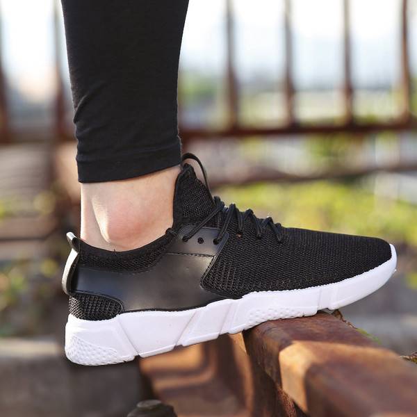 Summer black wave shoes, Korean shoes, sneakers, sports shoes, men's sports shoes, running shoes
