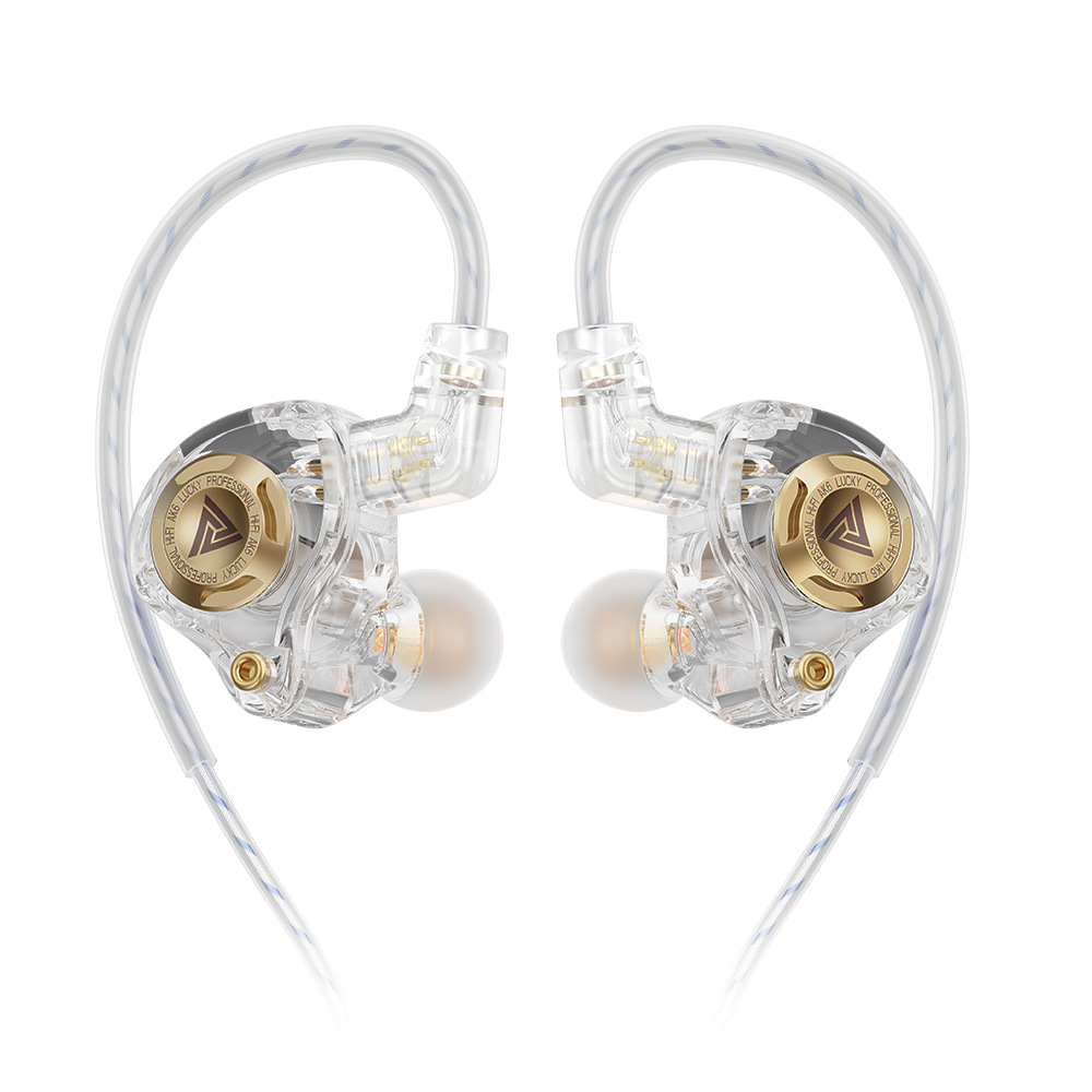 Hot QKZ AK6 Lucky Dynamic Earphones Heavy bass HIFI earphones pluggable earphones, three tone tuning mobile sports earphones