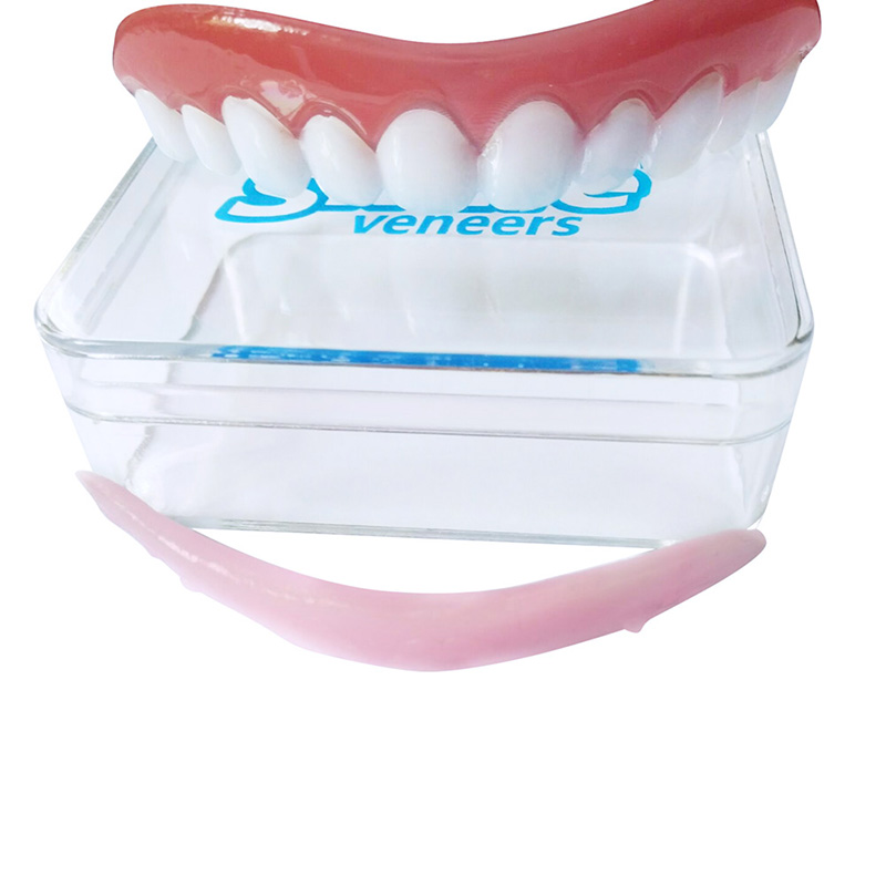 Veneers Silicone Artificial Upper Denture Sleeve Comfort Fit Teeth Top Cosmetic Veneer One Size Fit Hot Fashion