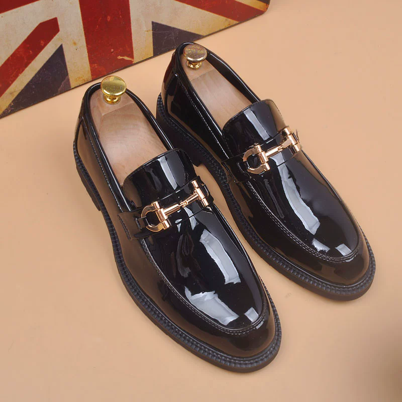 Men's Business Casual Shoes Spring Korean Edition Pointed Leather Shoes