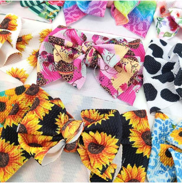New wide edge bow baby hair band girl baby breathable headband