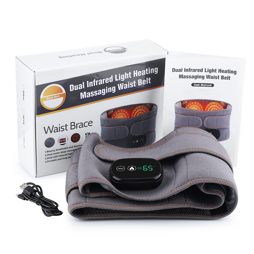 New electric heating massage belt protection mugwort red light heating belt large capacity battery abdomen warming palace treasu