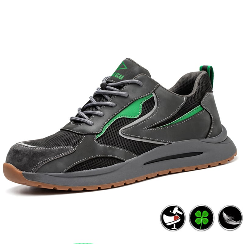 MJYTHF Men's Safety Shoes New Work Sneakers Indestructible Shoes Anti-smash Anti-puncture Protective Shoes Work Boots Men