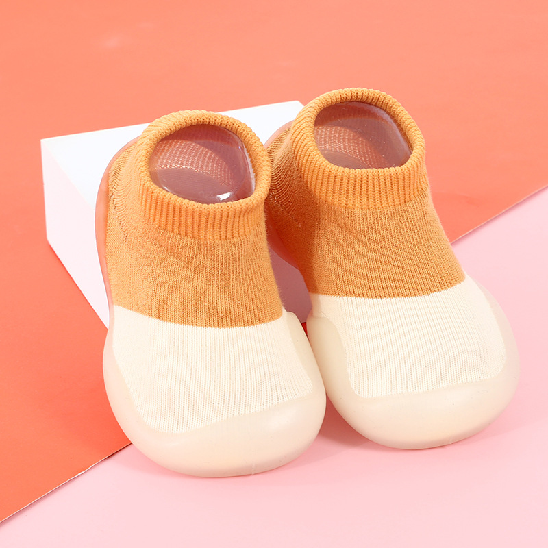 Baby Socks Shoes Infant Color Matching Cute Kids Boys Shoes Doll Soft Soled Child Floor Sneaker BeBe Toddler Girls First Walkers