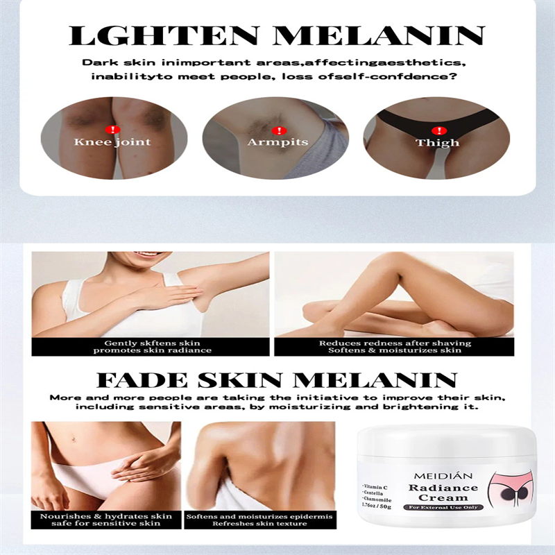 Snow Bleach Cream Private Parts Face and Body Fast Whitening Underarm Strong Brighten Cream for Intimate Area