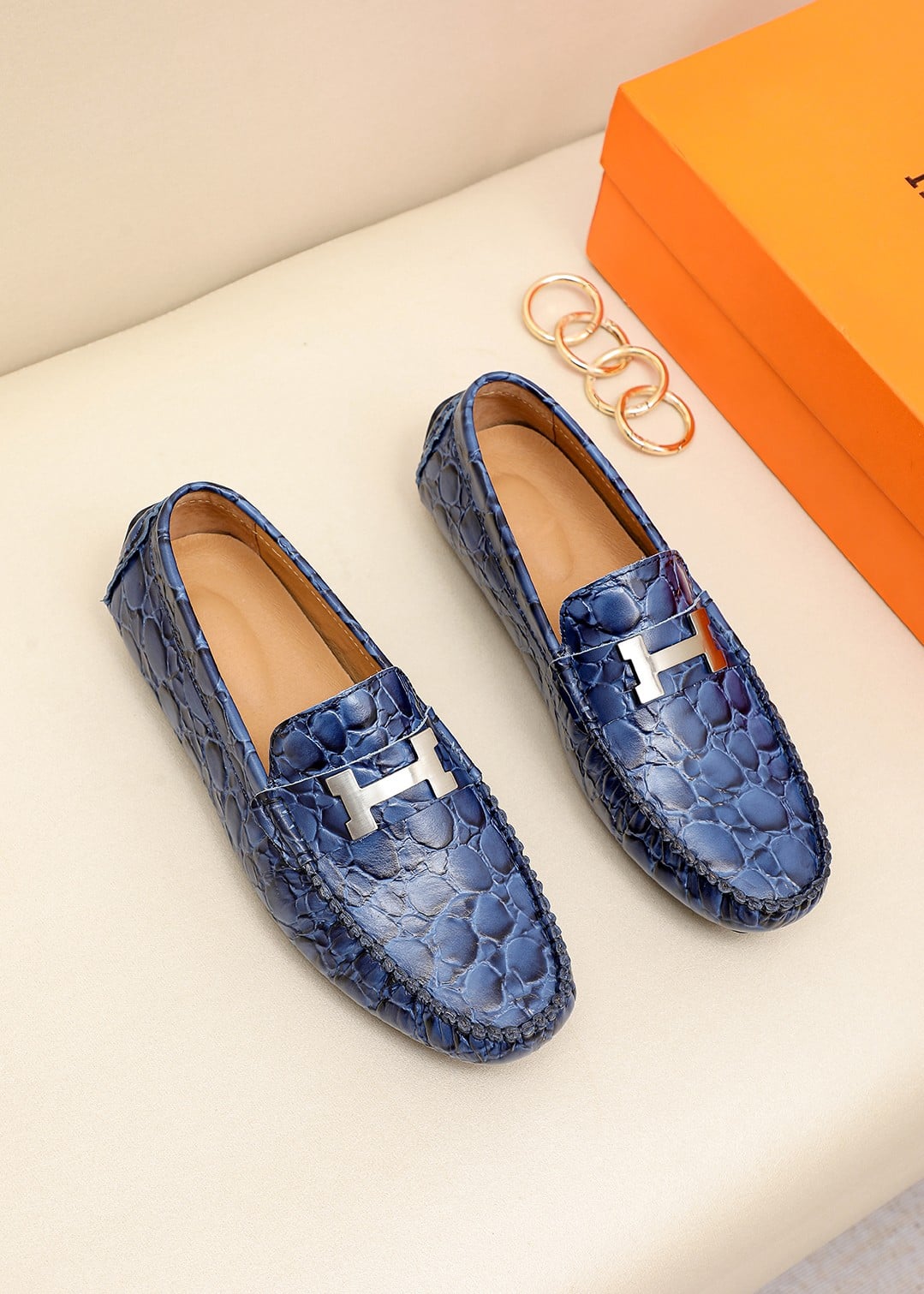 Hermes Dodgers Breathable Casual Shoes Walking Shoes Couple Shoes Lightweight Loafers Low Top Driving Shoes Size 38-44
