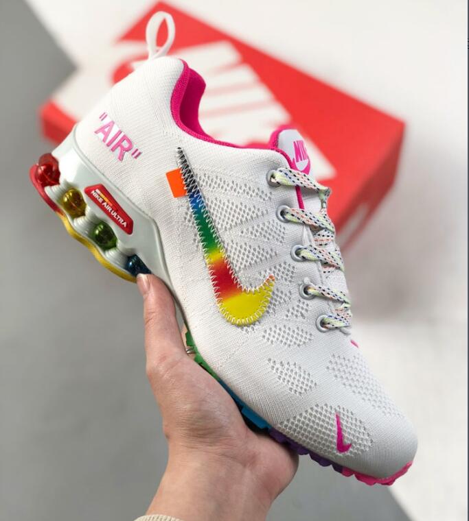 Nike Off-White ALPHA TRAINER: Vibrant Air Cushion Tech for Ultimate Breathability and Performance