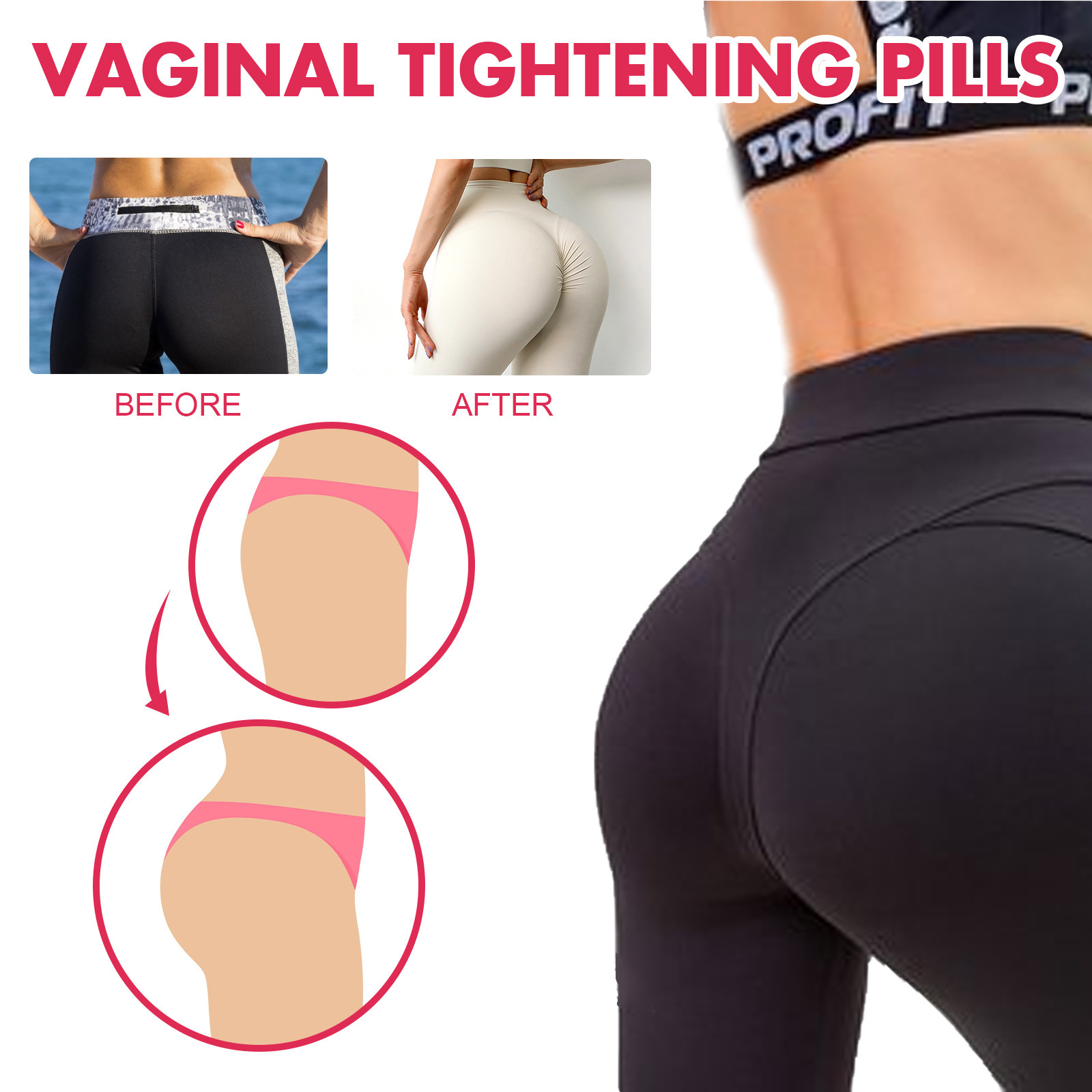 1pc Hip Tightening and Warping Hip Preventing sagging and collapse Sexy Hip Female Body Shaping Capsule