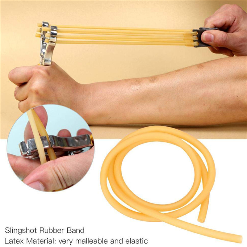 5M Natural Latex Slingshots Rubber Tube 3mmx5mm Elastic Shooting Tubing Rubber Band Accessories Catapult Bow Tool