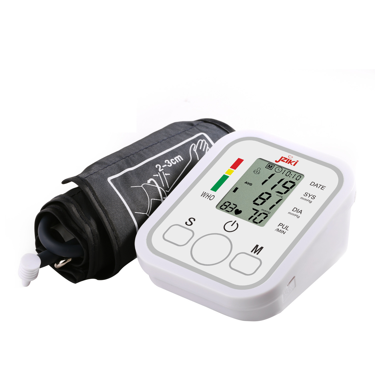 Automatic Blood Pressure Monitor Sphygmomanometer Tonometer Upper Arm Tensiometer Heart Rate Pulse Meter BP Monitor with voice