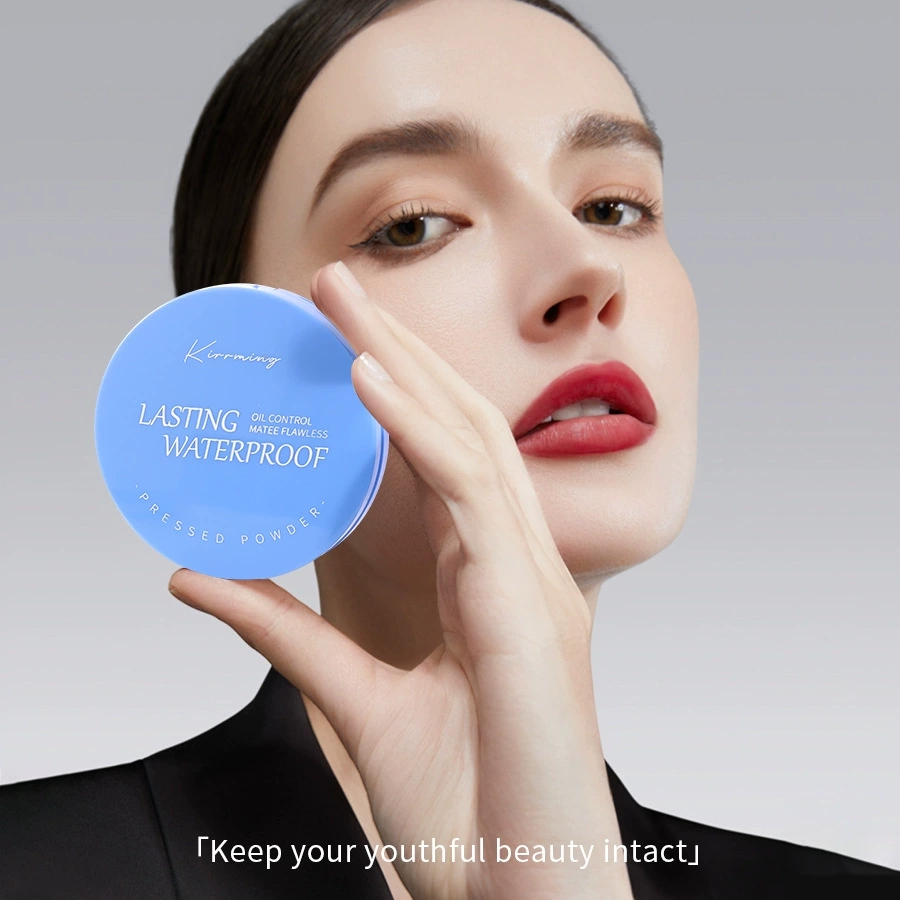 KIRRMING Long Lasting Face Adjustment Powder, Water Resistant, Matte, Oil Control, Compact Powder, Finish, Makeup Powder Press