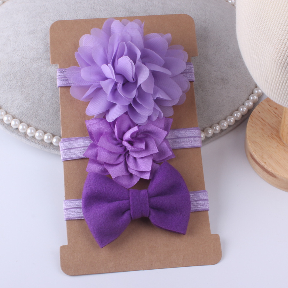Children's baby hair band set, flower hair accessories, baby hair bands, hair clip headgear accessories