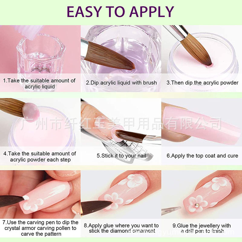 Nail Kit Acrylic Nails Kit Gel And Acrylic Full Set Semi Permanent Nail Kit Nail Acrylic Kit Powder Glitter Full Manicure Set
