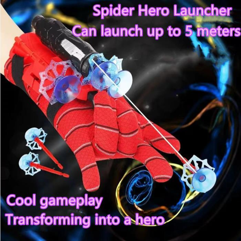 Cosplay Spiderman Figure Web Shooters Toys Wrist Launcher Device Spider Man Peter Accessories Props Spider-Line Toys Gifts New