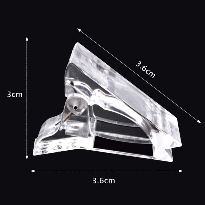 5Pcs Nail Clip Acrylic Nail Plastic Fake Finger Polish Extension Tips Quick Building Mold