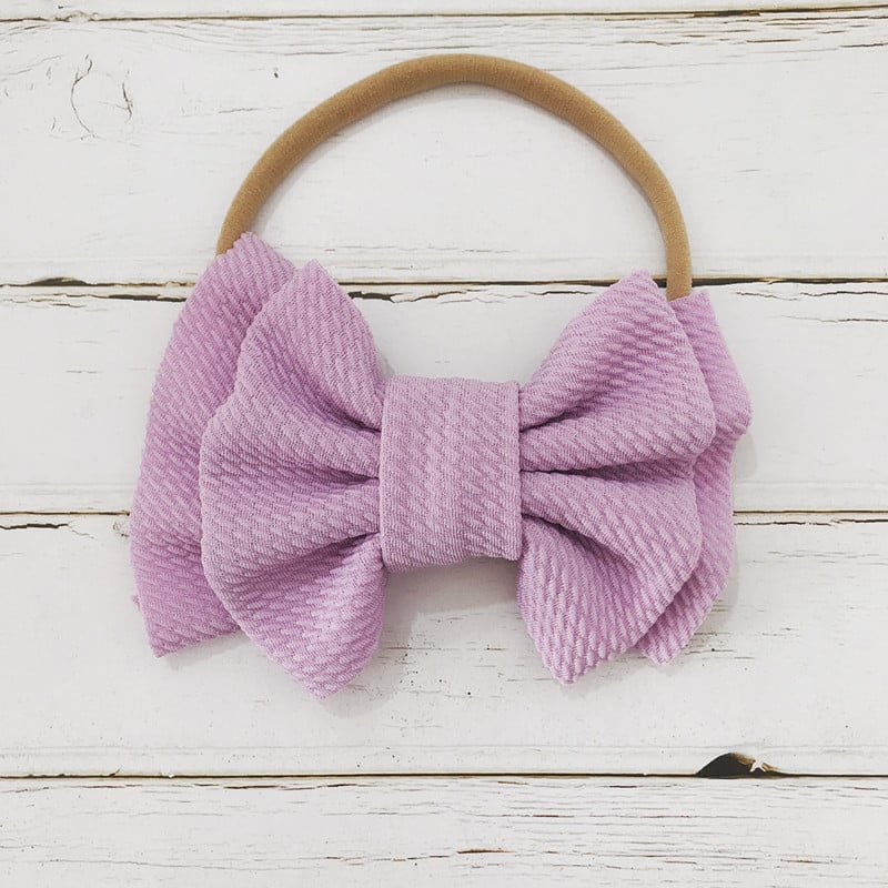 spring and summer bow hair band baby baby hair band headband double bow nylon hair band