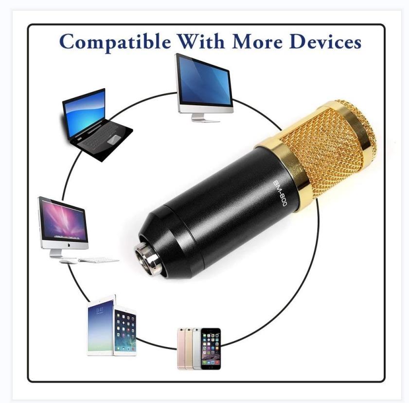 BM 800 karaoke microphone BM800 studio condenser mikrofon mic bm-800 For KTV Radio Braodcasting Singing Recording computer