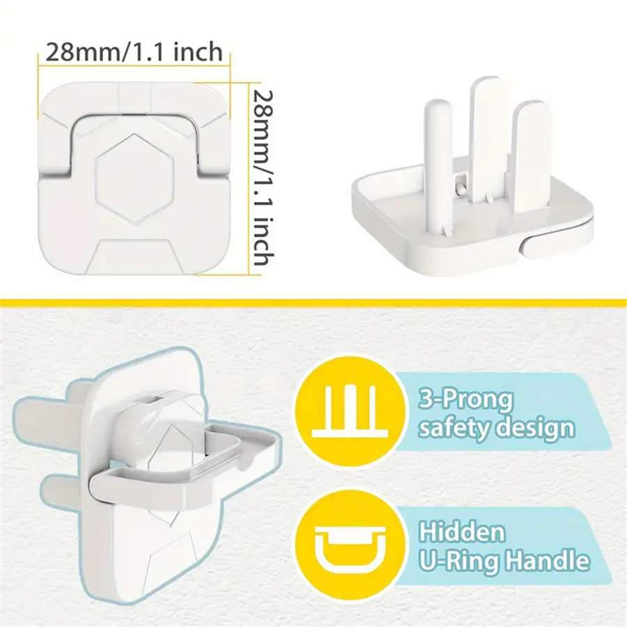 10 socket covers/set baby proof socket protector child safety plug cap difficult for children to remove electric shock protector