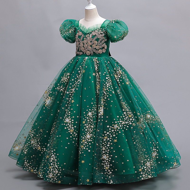 Children's Dress Princess Dress Flower Children's Dress Pong Dress Children's Dress Girls' Dress