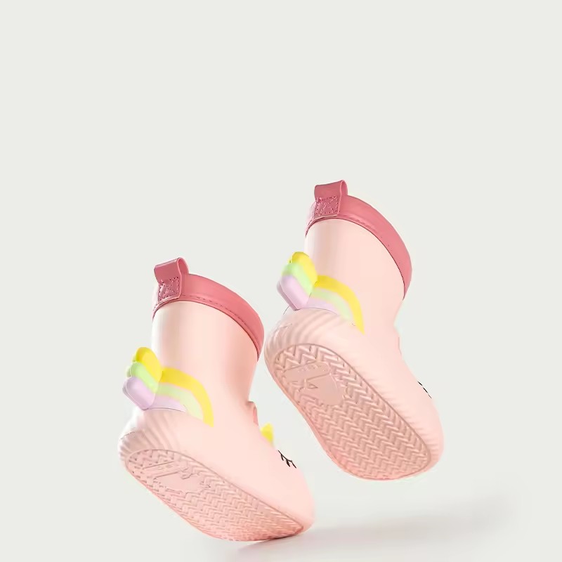 Children Rain Boots Baby Boys Girl Non-slip Outdoor Cartoon Cute Rain Boots Kids Non-slip Rubber Waterproof Shoes Water Shoes