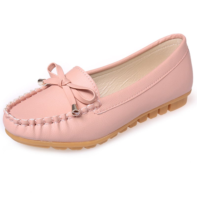 Women Ballet Shoes Flats Cut Out Leather Breathbale Moccains Women Boat Shoes Ballerina Ladies Shoes