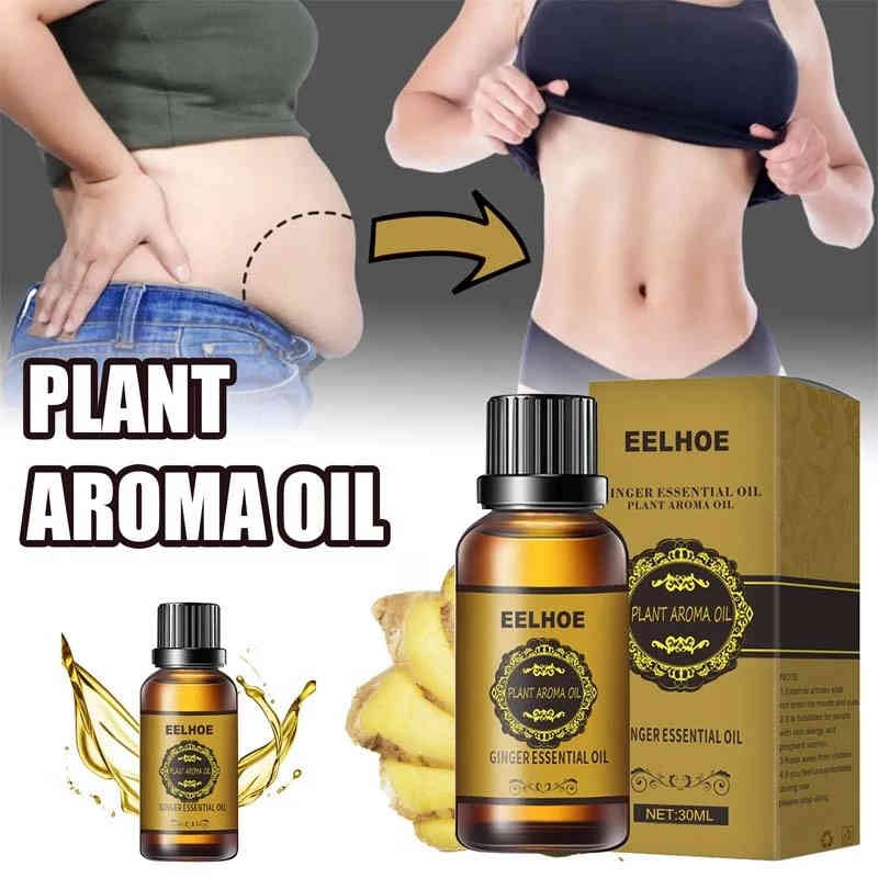 Ginger Slimming Essential Oils Fast Lose Weight Products Fat BurnThin Leg Waist Slim Massage Oil Beauty Health Firm Body 10ml