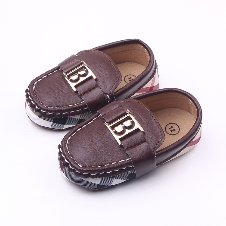 Buy 1 get 1 Summer new 0-1 years old rubber sole casual breathable baby shoes female baby Velcro artificial PU toddler shoes