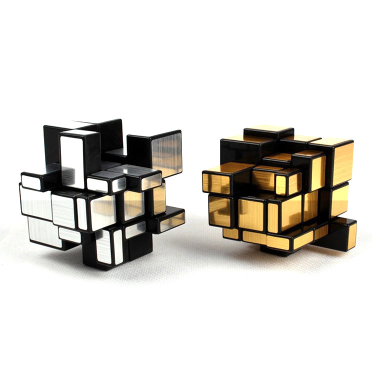 1PC Mirror Cube 3x3 Gold and Silver Stress Relief Cube Special Shape Speed Cube Puzzle Toy Children's Puzzle Gift Toy